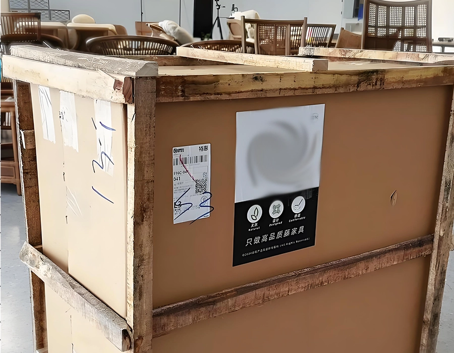 Image placeholder: cartons, foam, and corner protection